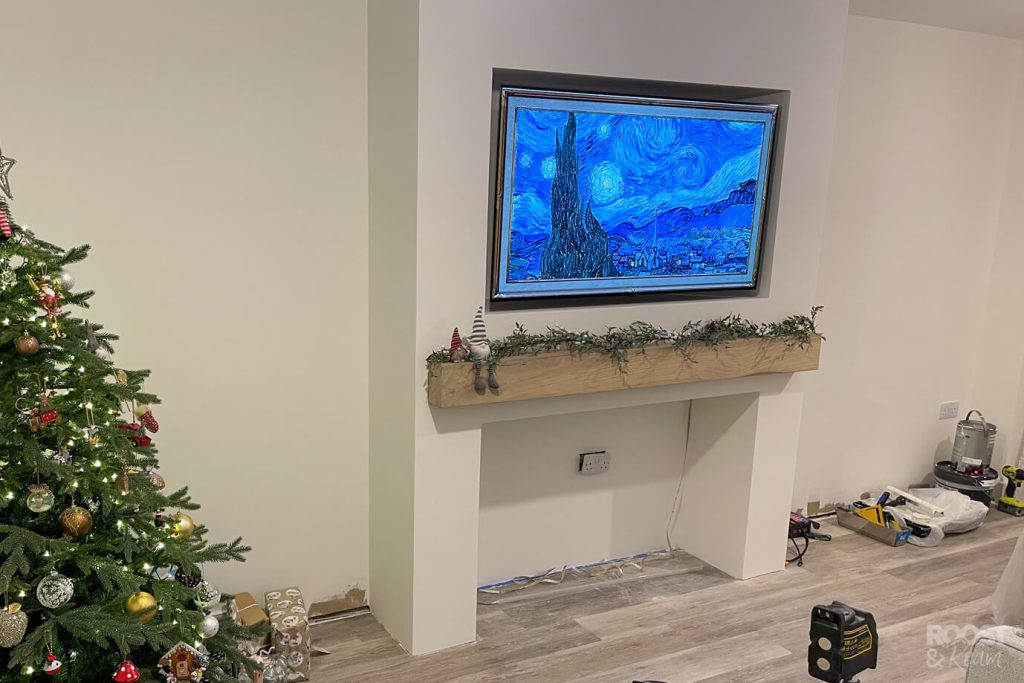 DIY chimney breast, adding character to a newbuild house