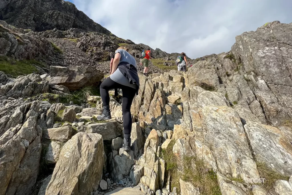 Pyg track has a rocky trail