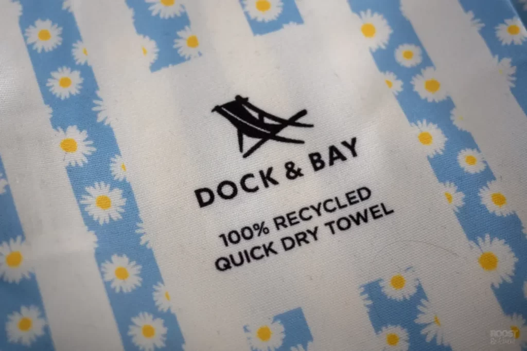 Close up of Dock & Bay Beach Towel Bag