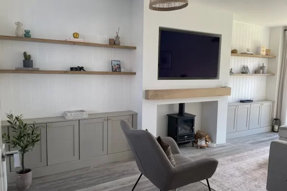 How to build alcove cupboard storage around chimney breast. DIY guide