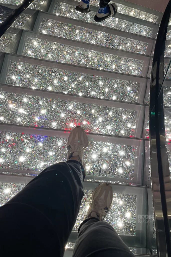 MSC Swarovski crystal stairs