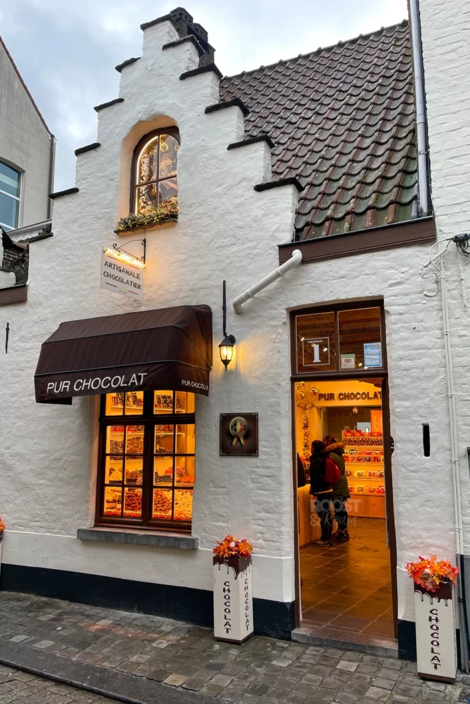 Bruges Belgium Chocolate shop