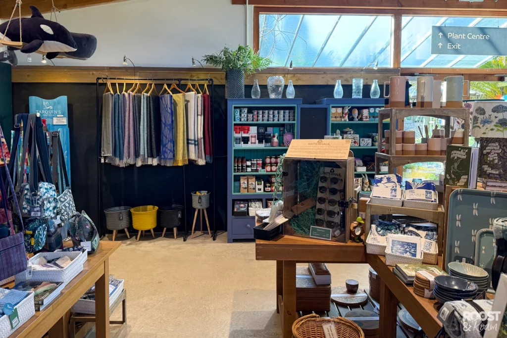 Gift shop at Trebah Gardens in Cornwall
