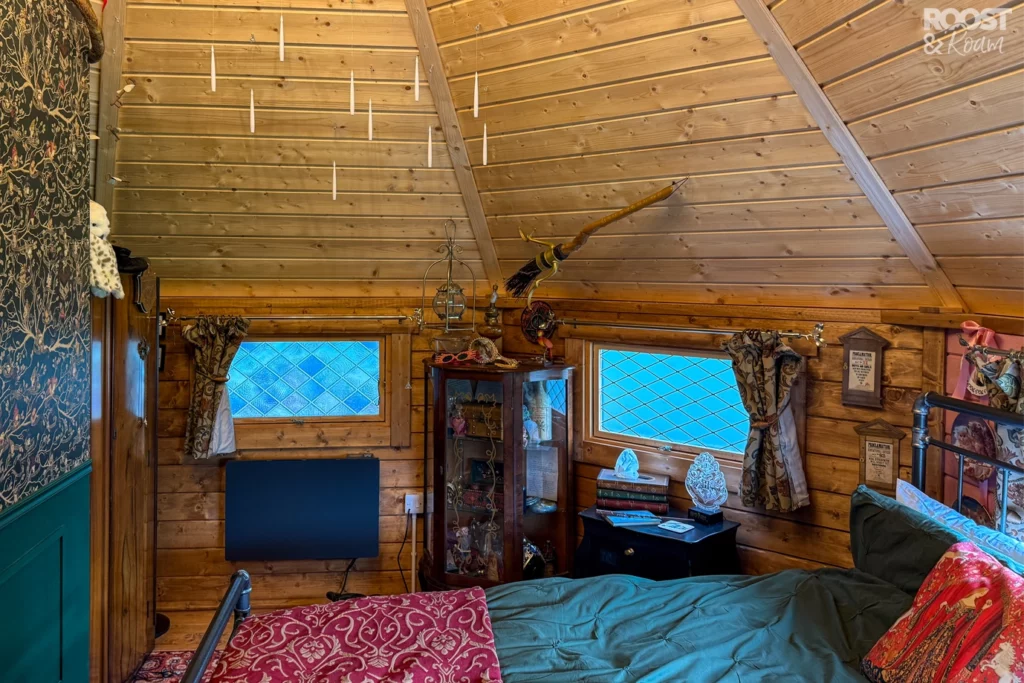 Hogwarts themed bedroom at The Wizards Cauldron in Cornwall