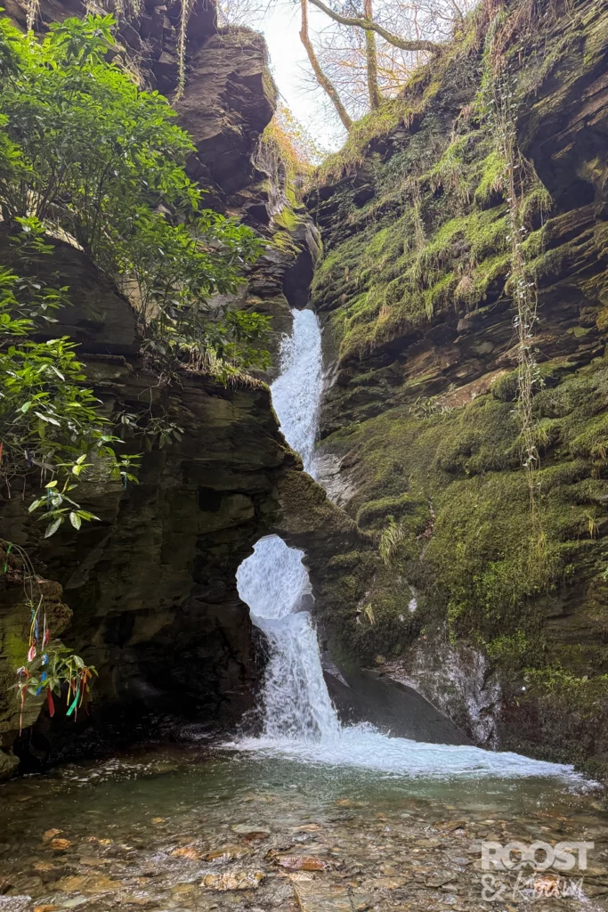 St Nectan's Glen Kieve waterfall
