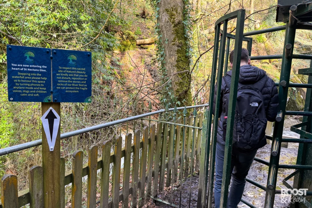 St Nectan's Glen waterfall entrance
