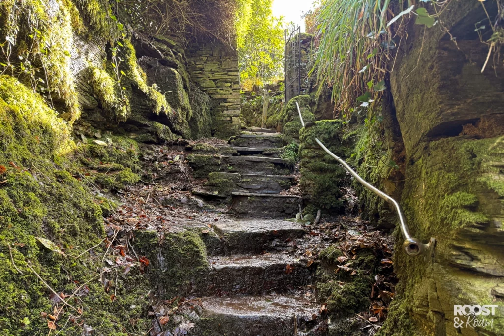 St Nectan's Glen waterfall steps