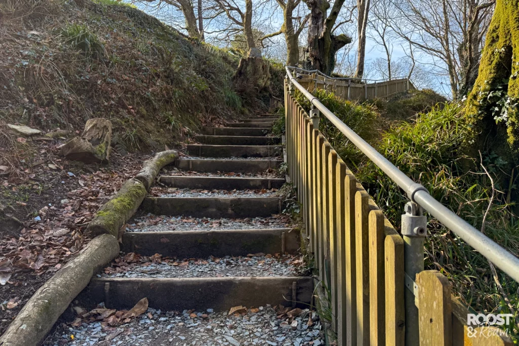 steps for the waterfall walk