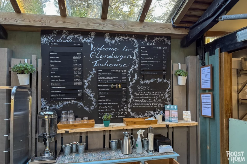 Glendurgan Gardens Treehouse Cafe Menu