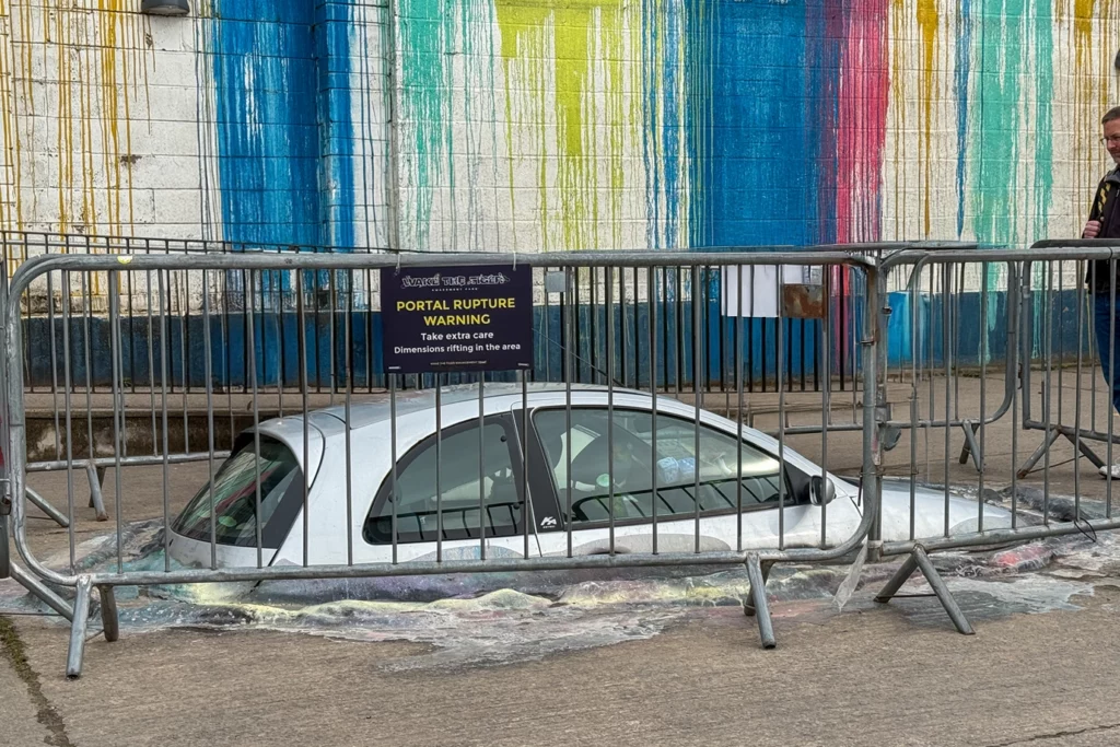 Melting car Wake The Tiger Bristol Amazement Park