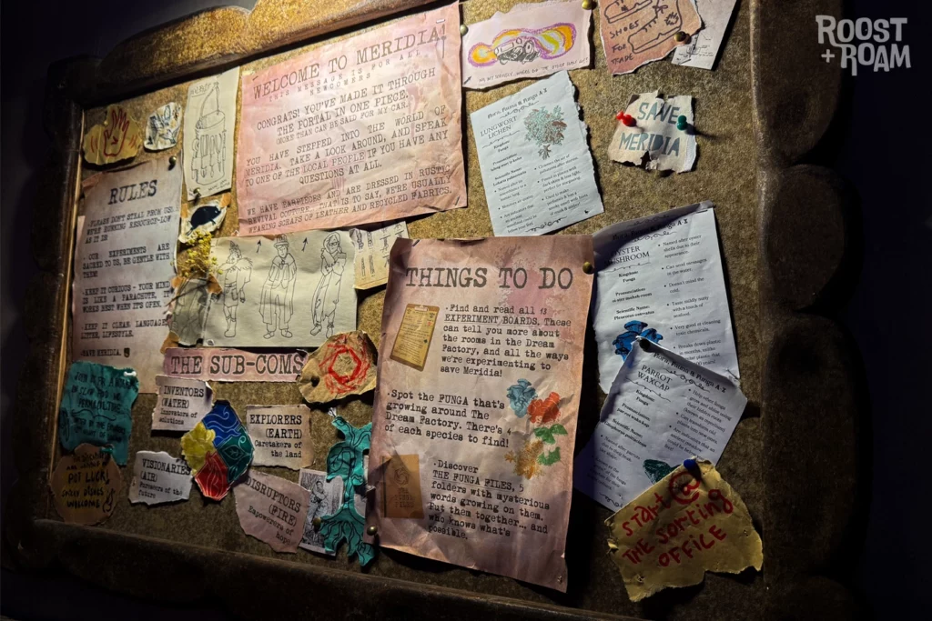 Notice board clues