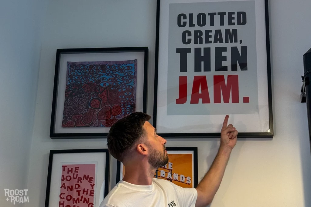 Clotted cream then jam wall art