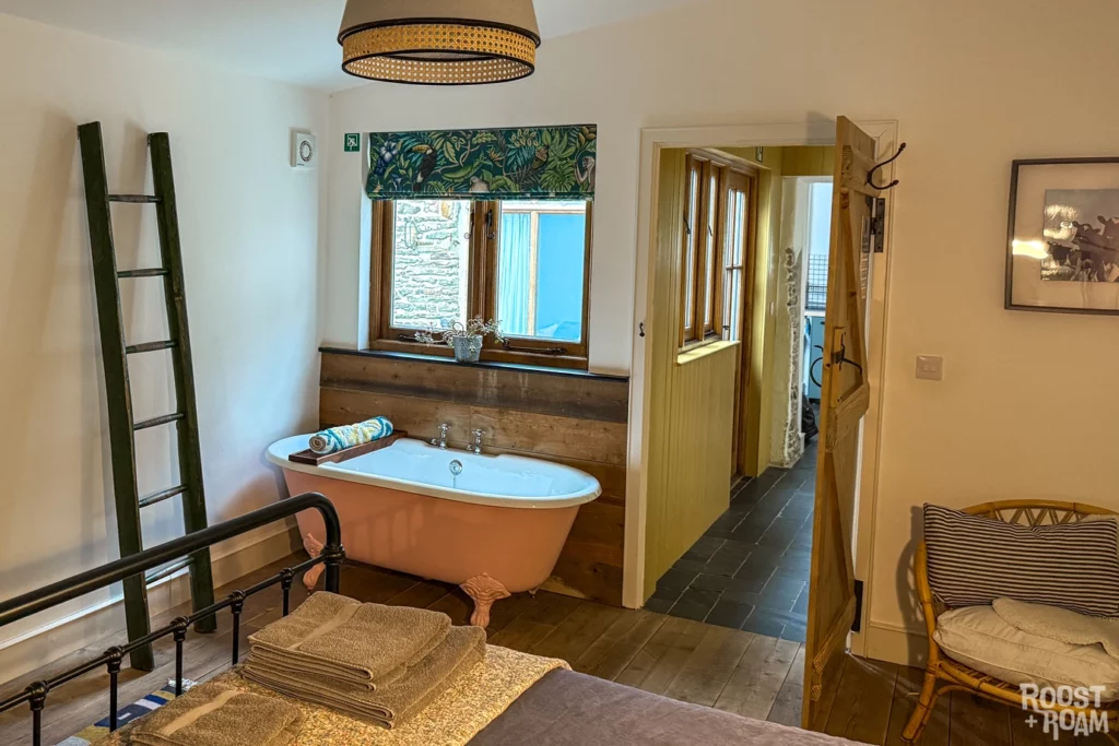 bedroom Stoke Rivers Lower Birch Farmhouse North Devon Airbnb