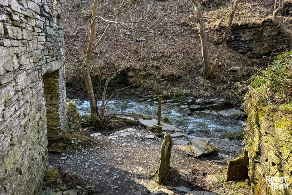 Old mill ruins at Rocky Valley Cornwall