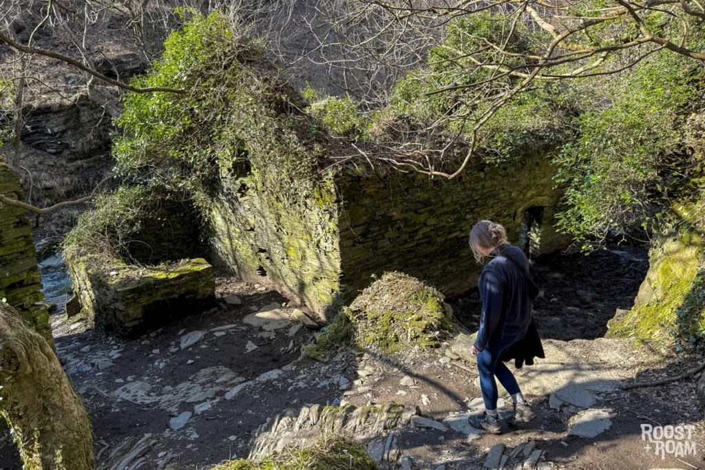 Rocky valley mill ruins