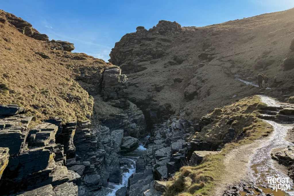 Rocky valley path in Cornwall