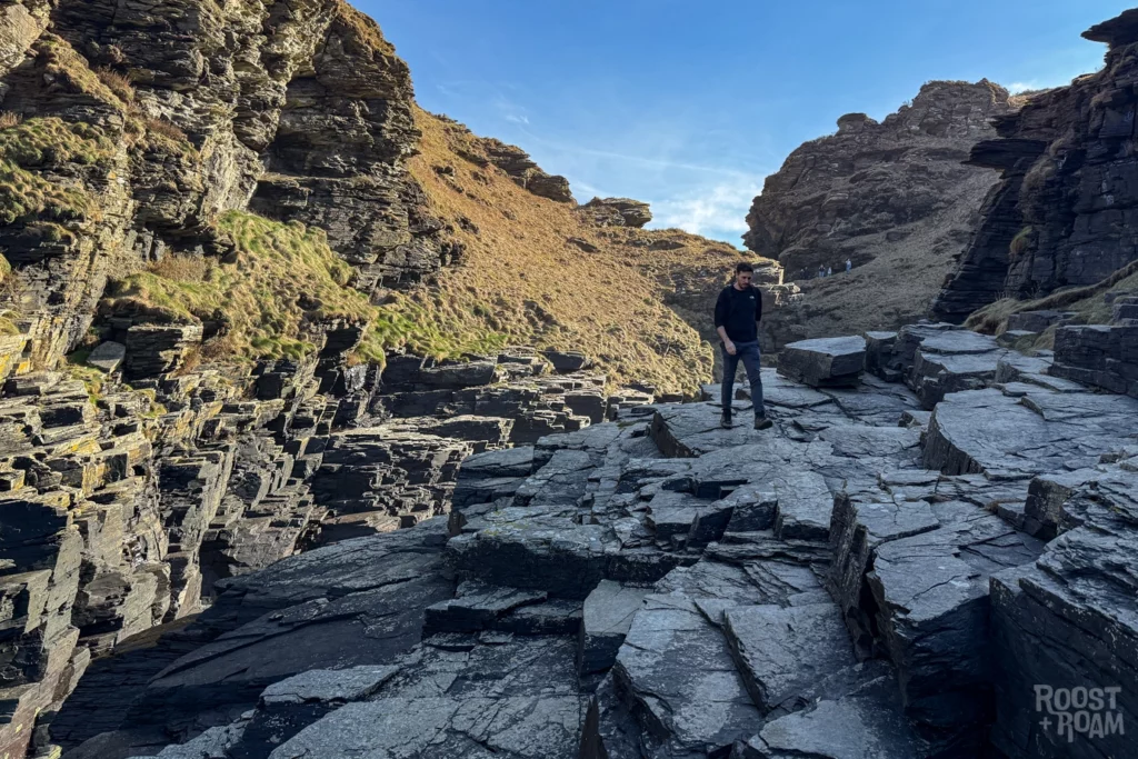 Rocky valley walk coastline