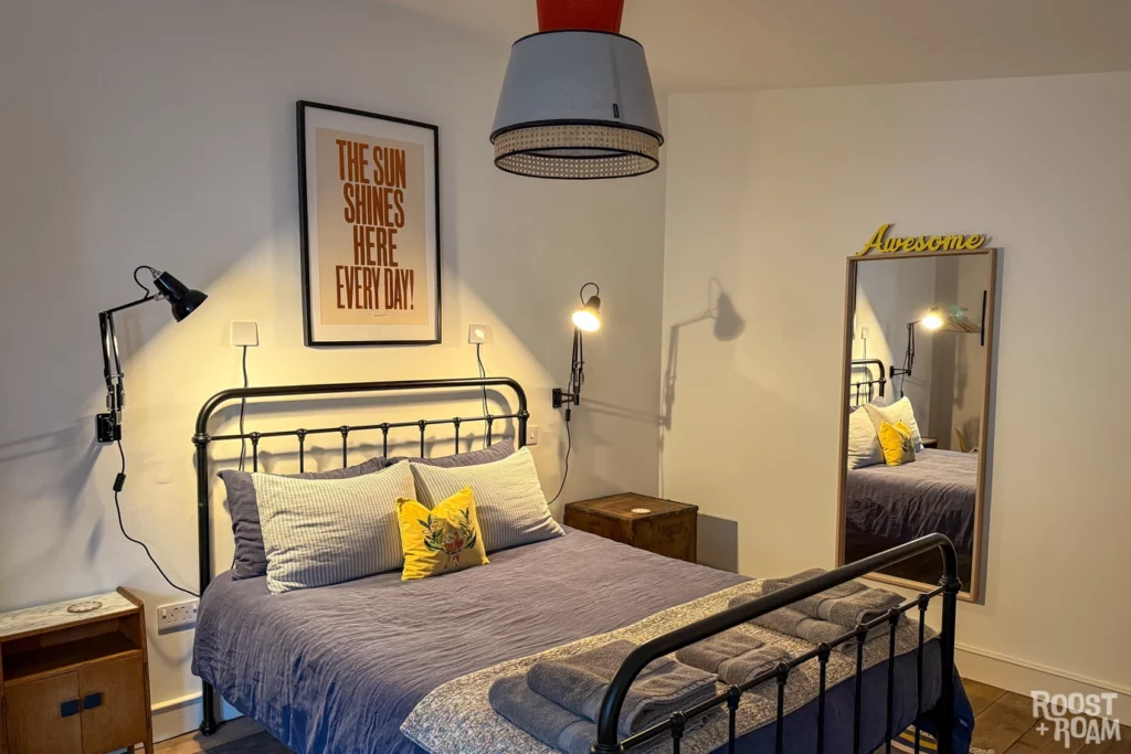 Bedroom Stoke Rivers Barn Airbnb North Devon