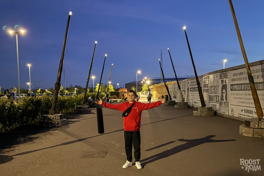 Wizard wands outside harry Potter Studios