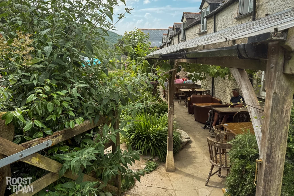 Grampus inn Devon beer garden