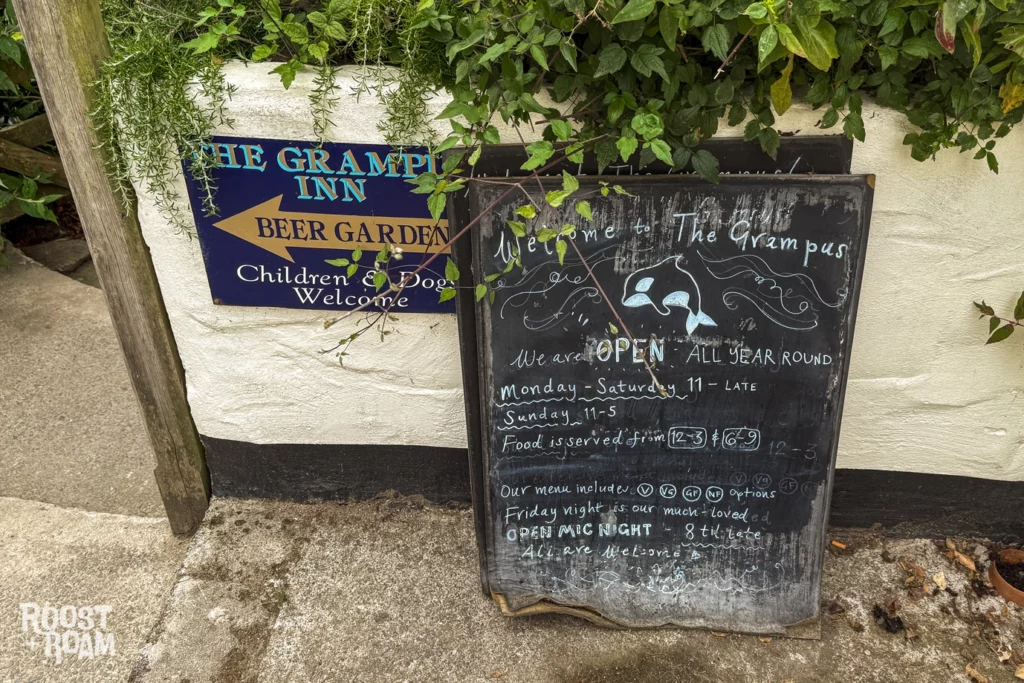 Grampus inn Devon food Lee Bay