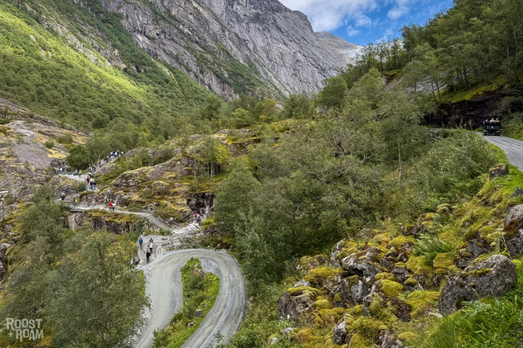 Troll car route glacier Norway