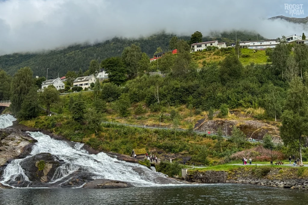 Hellesyltfossen waterfall. Hellesylt things to do