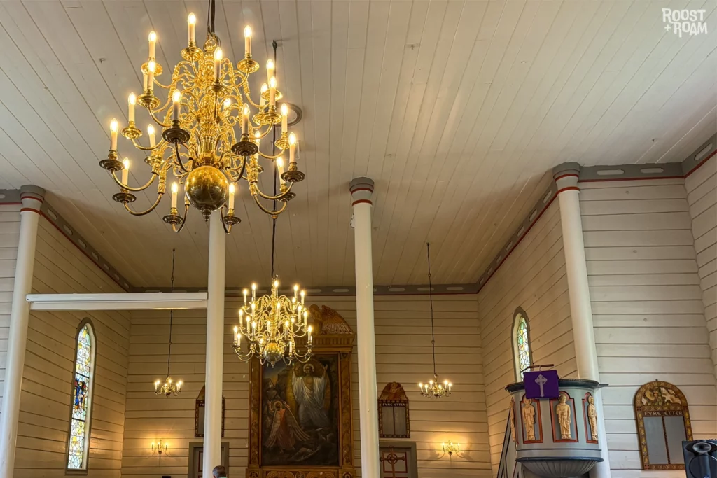 inside Hellesylt Sunnylven church
