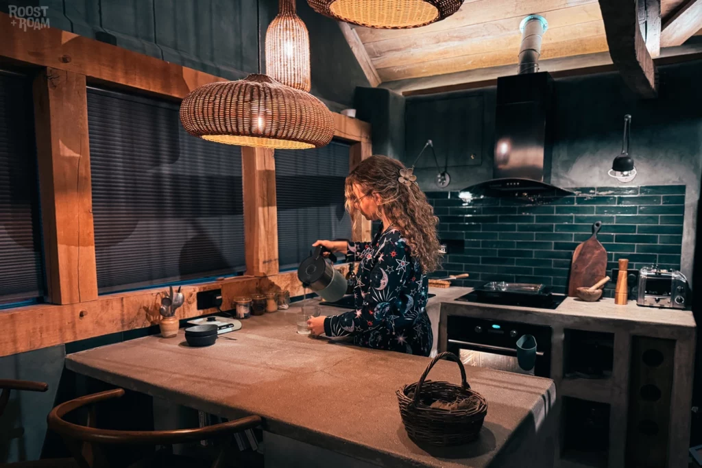 The Shippon Airbnb Landscove Devon Kitchen