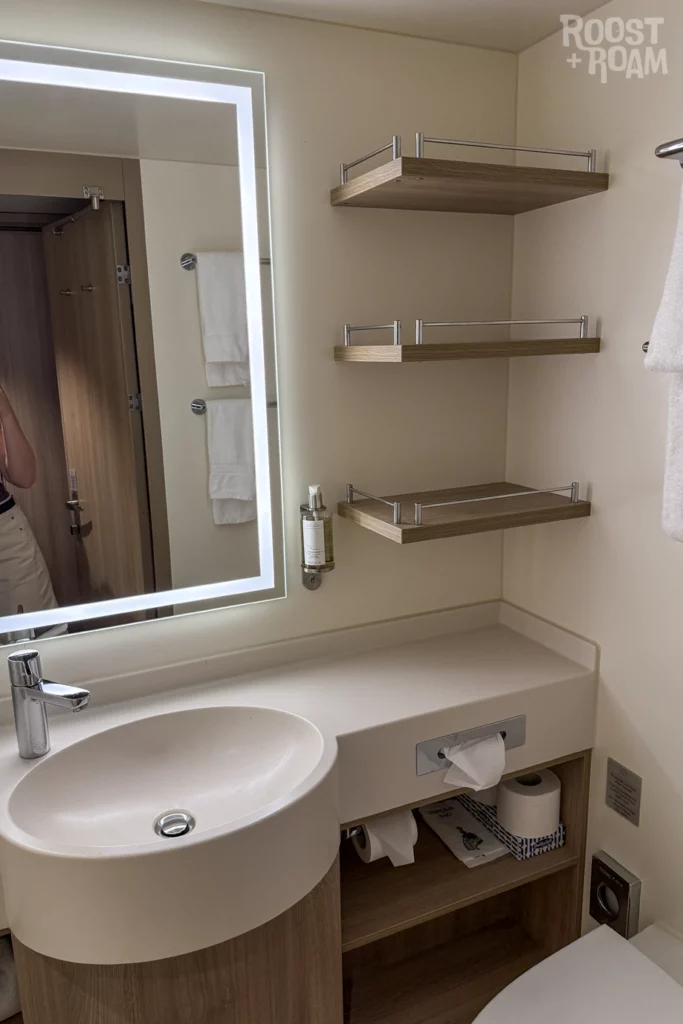 Bathroom P&O Iona Cabin review