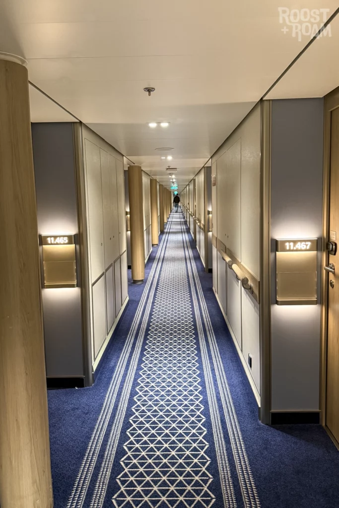 Internal cabin corridor P&O iona