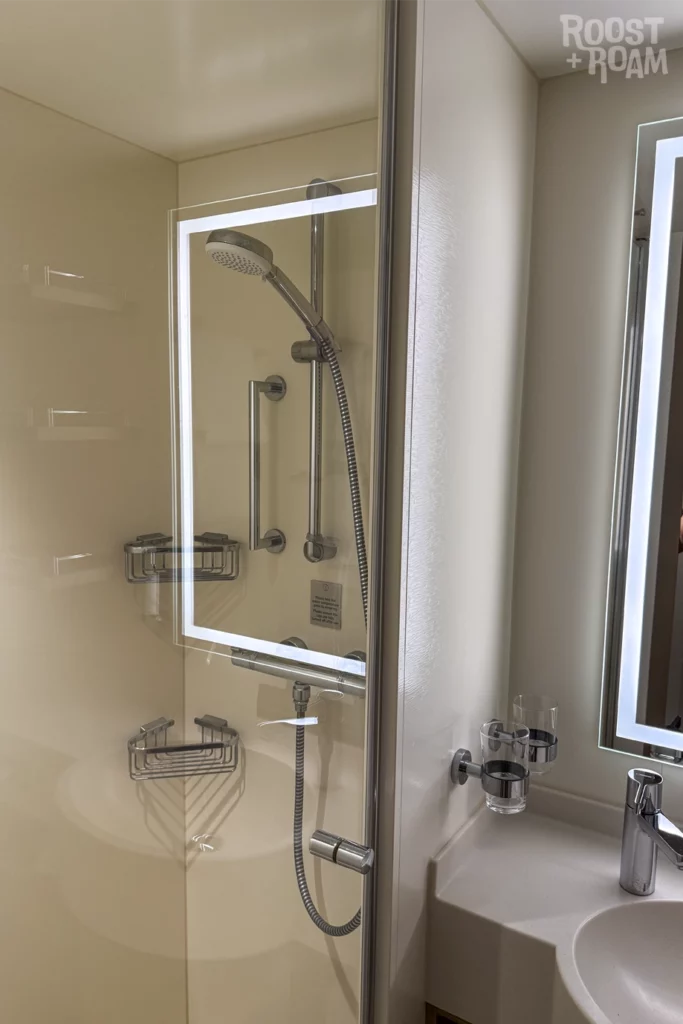 Iona cruise ship shower