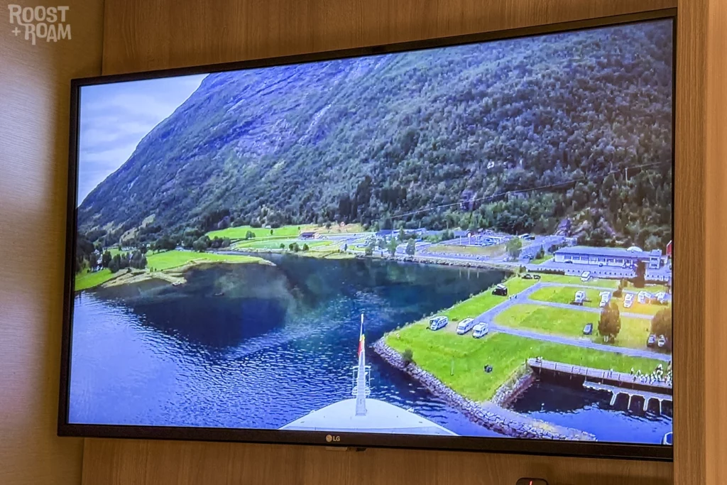 Live ship camera on P&O Iona TV