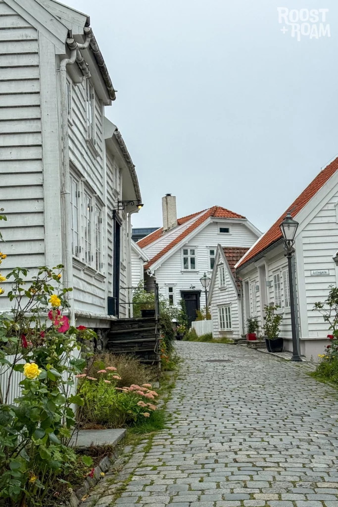 Old town Gamble Stavanger white houses