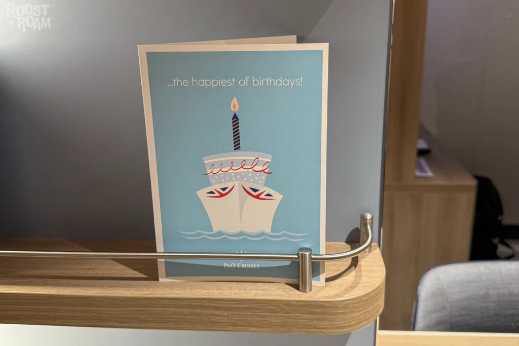 P&O Cruise ship birthday card