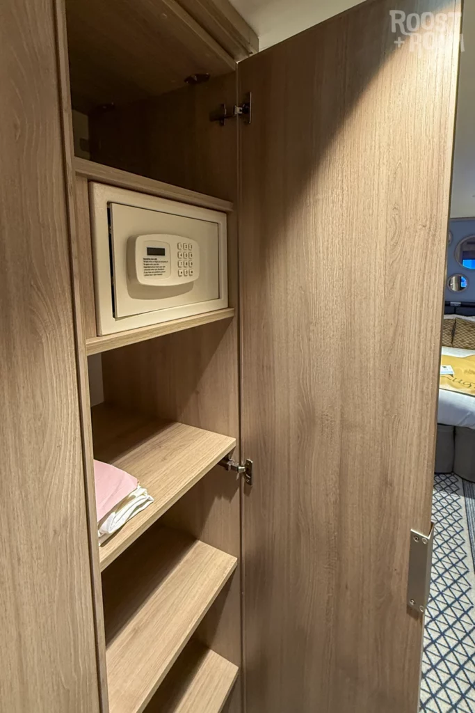 Safe on P&O Iona Cabin