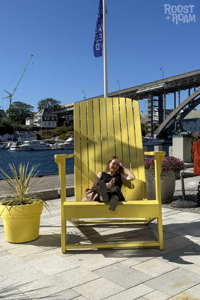 Yellow chair Haugesund