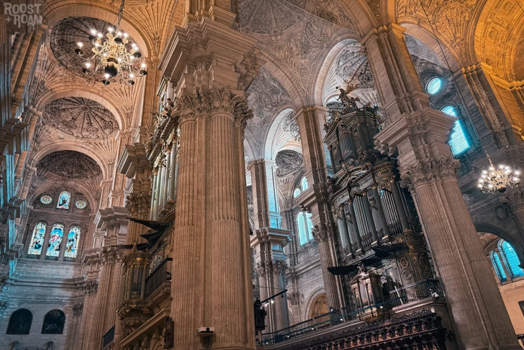 Inside Malaga Cathedral