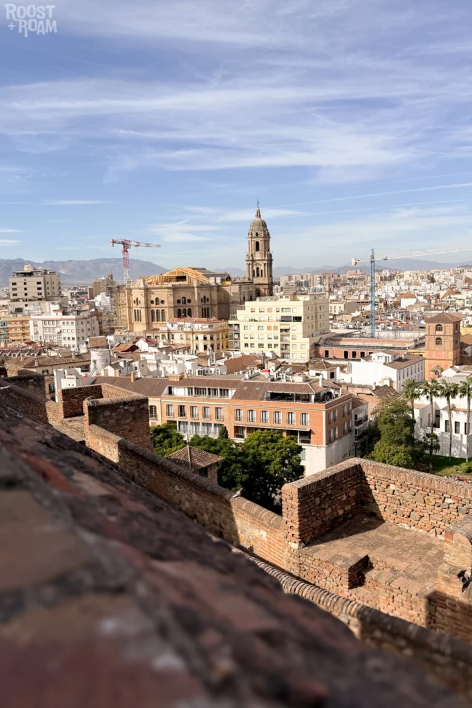 Malaga Alcazaba city views