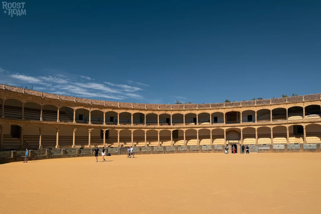 Inside Ronda bullring Spain
