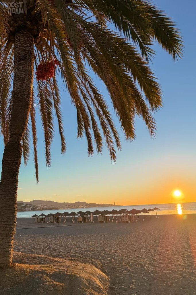 Malaga beach spain