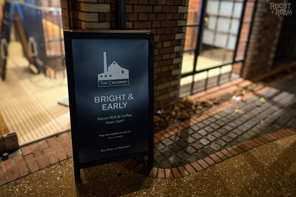 The creamery train station bacon roll