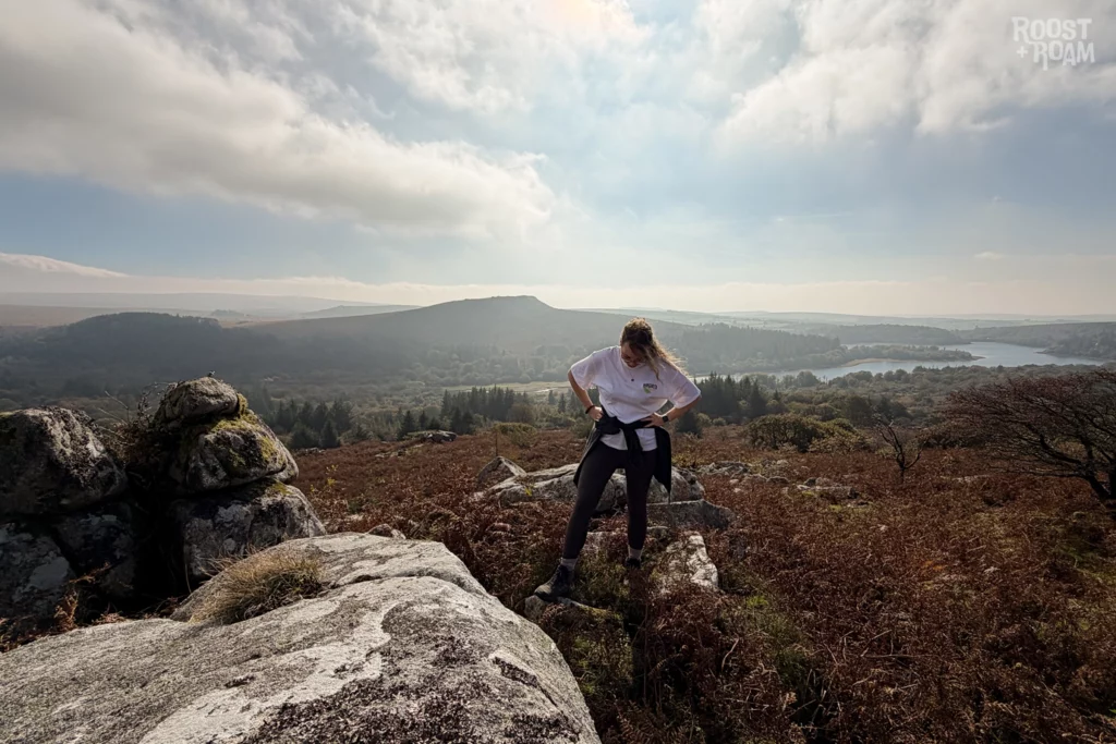 Walk up Leather Tor Dartmoor