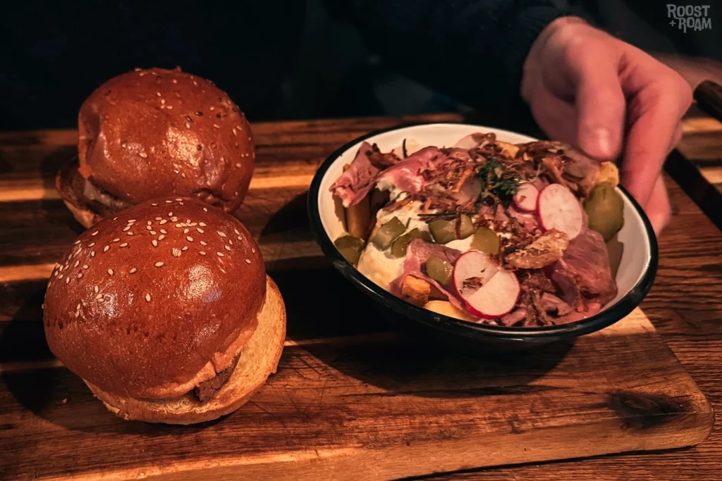 Golden Fritz cabin crew at Uhrwerk restaurant