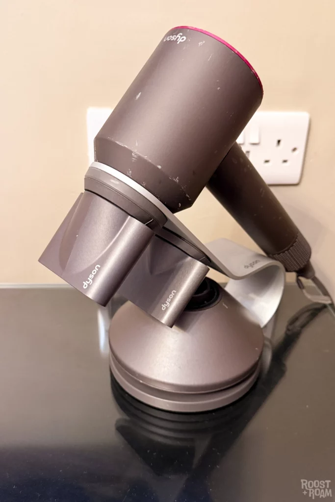 Dyson hairdryer The Bird Bath hotel