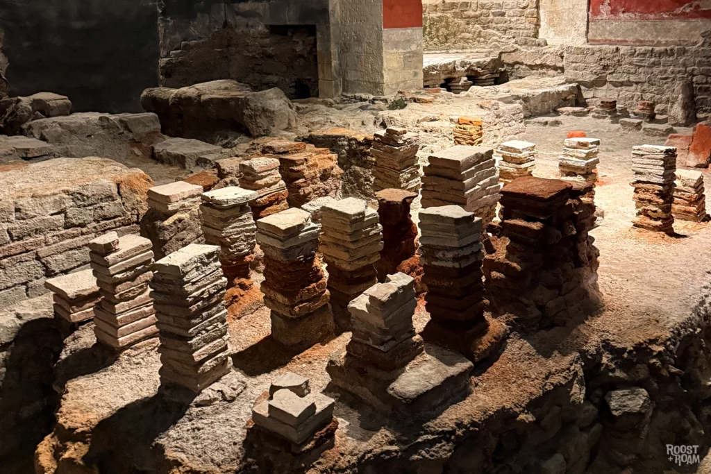 Hypocaust Roman Baths, Bath UK