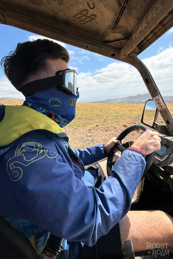 Driving buggies in Lanzarote