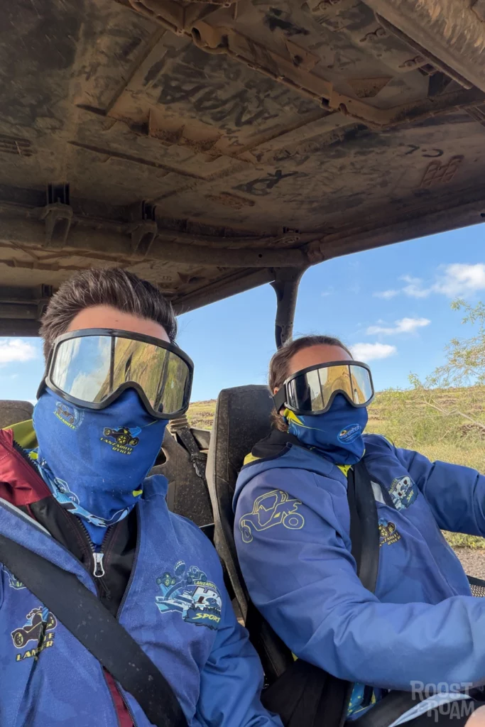 Driving off road buggies in Lanzarote