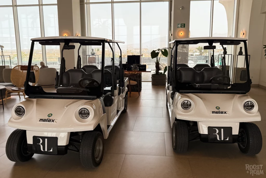 Golf buggies Royal Level Hotel Barcelo Playa Blanca