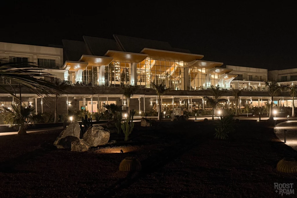 Hotel Barcelo Playa Blanca at night